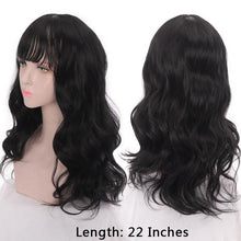 将图片加载到图库查看器，Synthetic Wigs For Women Daily Cosplay Long Water Wave  Lolita Wig With Bangs Cold Brown Heat Resistant Hair Bob Wigs For Black Women Cosplay Wigs For Women Gifts for Girlfriends
