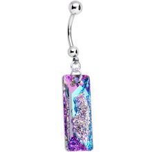 将图片加载到图库查看器，Vitrail Druzy Belly Ring Created with Crystals
