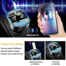 Load image into Gallery viewer, T25 Bluetooth 5.0 Car FM Transmitter
