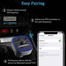 Load image into Gallery viewer, T25 Bluetooth 5.0 Car FM Transmitter
