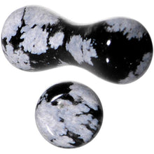 将图片加载到图库查看器，8G Obsidian Snowflake Natural Stone Saddle Plug Set
