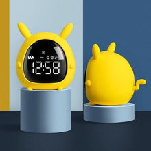 将图片加载到图库查看器，Table Clock Cute Alarm Clock Cute Toddler Alarm Clock Dimming Sleep Training Clock with Night Light Kids Wake Up Clock USB Rechargeable Easy Setting Kids Bedside Kids Night Wake Up Light Multi Function Alarm Clock for For Child Children Home Decoration
