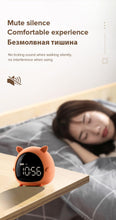 将图片加载到图库查看器，Table Clock Cute Alarm Clock Cute Toddler Alarm Clock Dimming Sleep Training Clock with Night Light Kids Wake Up Clock USB Rechargeable Easy Setting Kids Bedside Kids Night Wake Up Light Multi Function Alarm Clock for For Child Children Home Decoration
