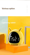 将图片加载到图库查看器，Table Clock Cute Alarm Clock Cute Toddler Alarm Clock Dimming Sleep Training Clock with Night Light Kids Wake Up Clock USB Rechargeable Easy Setting Kids Bedside Kids Night Wake Up Light Multi Function Alarm Clock for For Child Children Home Decoration

