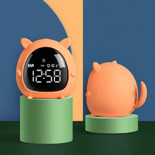 将图片加载到图库查看器，Table Clock Cute Alarm Clock Cute Toddler Alarm Clock Dimming Sleep Training Clock with Night Light Kids Wake Up Clock USB Rechargeable Easy Setting Kids Bedside Kids Night Wake Up Light Multi Function Alarm Clock for For Child Children Home Decoration
