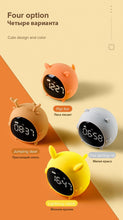 将图片加载到图库查看器，Table Clock Cute Alarm Clock Cute Toddler Alarm Clock Dimming Sleep Training Clock with Night Light Kids Wake Up Clock USB Rechargeable Easy Setting Kids Bedside Kids Night Wake Up Light Multi Function Alarm Clock for For Child Children Home Decoration
