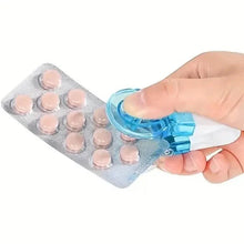 Load image into Gallery viewer, Tablet Pills Blister Pack Opener Tool Dispenser
