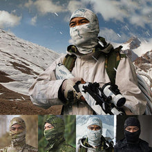 将图片加载到图库查看器，Tactical Camouflage Balaclava Full Face Mask CS Wargame Army Hunting Cycling Sports Helmet Liner Military Multiamp CP Skating Hat Motorbike Biker Racing Breather Mask Tactical Airsoft Cap Scarf Mask Ski Hat Spring Summer For Men Women

