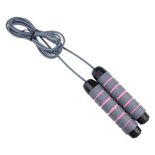 将图片加载到图库查看器，Tangle-Free Rapid Speed Jumping Rope Cable With Ball Bearings Steel Skipping Rope Adjustable Rapid Speed Jumping Ropes Cable Foam Handles Steel Jump Ropes For Gym Fitness Home Exercise
