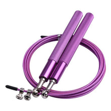 将图片加载到图库查看器，Tangle-Free Rapid Speed Jumping Rope Cable With Ball Bearings Steel Skipping Rope Adjustable Rapid Speed Jumping Ropes Cable Foam Handles Steel Jump Ropes For Gym Fitness Home Exercise
