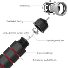 将图片加载到图库查看器，Tangle-Free Rapid Speed Jumping Rope Cable With Ball Bearings Steel Skipping Rope Adjustable Rapid Speed Jumping Ropes Cable Foam Handles Steel Jump Ropes For Gym Fitness Home Exercise
