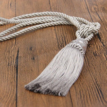 将图片加载到图库查看器，Tassel Curtain Tieback Crystal Bead Hanging Ball Tie Room Accessories Holder Buckle Rope Bandage Holdback Window Shade Curtain Tie Back Tassel Tie Backs for Curtain Beautiful Curtain Holdback Rope
