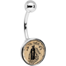 将图片加载到图库查看器，Witches Brew Poison Potion Halloween Belly Ring
