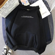 Load image into Gallery viewer, Teens Girls Funny Letter Oversized Hoodies Women Sweatshirts Hooded Sweats Long Sleeve Autumn Warm Women's Clothing Letter Slogan Printed Oversized Hoodies Autumn Black Tops Streetwear
