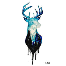 Load image into Gallery viewer, Temporary Animal Head Wolf Design Waterproof Body Sticker Fashion Tattoo For Womens Mens
