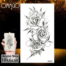 Load image into Gallery viewer, Temporary Tattoos Seahorse Dolphin Sticker Watercolor Custom Body Tattoo For Children Women
