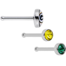 Load image into Gallery viewer, 20G Licensed NFL Green Bay Packers Logo Nose Bone 3 Pack
