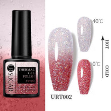 Load image into Gallery viewer, Thermal Shiny Nail Polish Change Color Effect Gel UV Semi Permanent Stylish Three Layer Effect For Womens
