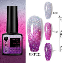 Load image into Gallery viewer, Thermal Shiny Nail Polish Change Color Effect Gel UV Semi Permanent Stylish Three Layer Effect For Womens
