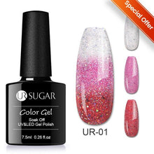 Load image into Gallery viewer, Thermal Shiny Nail Polish Change Color Effect Gel UV Semi Permanent Stylish Three Layer Effect For Womens

