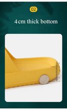 将图片加载到图库查看器，Thick Platform Bathroom Home Slippers Women Fashion Soft Sole EVA Indoor Slides Woman Sandals Summer Non-slip Flip Flops Quick Drying Open Toe Super Soft Comfy Thick Sole Home House Cloud Cushion Sandals For Indoor And Outdoor Platform Shoes

