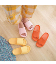 将图片加载到图库查看器，Thick Platform Bathroom Home Slippers Women Fashion Soft Sole EVA Indoor Slides Woman Sandals Summer Non-slip Flip Flops Quick Drying Open Toe Super Soft Comfy Thick Sole Home House Cloud Cushion Sandals For Indoor And Outdoor Platform Shoes
