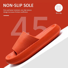 将图片加载到图库查看器，Thick Platform Bathroom Home Slippers Women Fashion Soft Sole EVA Indoor Slides Woman Sandals Summer Non-slip Flip Flops Quick Drying Open Toe Super Soft Comfy Thick Sole Home House Cloud Cushion Sandals For Indoor And Outdoor Platform Shoes
