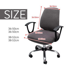 Load image into Gallery viewer, Thicken Solid Office Computer Chair Cover Spandex Split Seat Cover Universal Office Anti-dust Armchair Cover Protective &amp; Stretchable Universal Chair Covers Stretch Rotating Chair Slipcover
