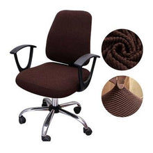 Load image into Gallery viewer, Thicken Solid Office Computer Chair Cover Spandex Split Seat Cover Universal Office Anti-dust Armchair Cover Protective &amp; Stretchable Universal Chair Covers Stretch Rotating Chair Slipcover

