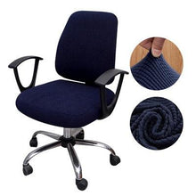 Load image into Gallery viewer, Thicken Solid Office Computer Chair Cover Spandex Split Seat Cover Universal Office Anti-dust Armchair Cover Protective &amp; Stretchable Universal Chair Covers Stretch Rotating Chair Slipcover
