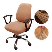 Load image into Gallery viewer, Thicken Solid Office Computer Chair Cover Spandex Split Seat Cover Universal Office Anti-dust Armchair Cover Protective &amp; Stretchable Universal Chair Covers Stretch Rotating Chair Slipcover
