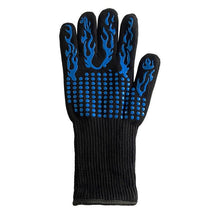 将图片加载到图库查看器，Thickened BBQ Gloves High Temperature Oven Gloves 500 800 Degrees Fire Resistant BBQ Heat Insulated Microwave Gloves Heat Insulation Gloves for BBQ Cooking Heat Resistant Grill Gloves Insulated Durable Fireproof For Cooking Grilling BBQ
