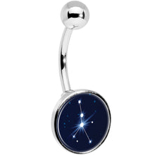 Load image into Gallery viewer, Zodiac Constellation Cancer Belly Ring
