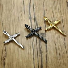 Load image into Gallery viewer, Titanium Steel Casting Steel Nails Cross Men's Pendant Punk Style
