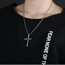 Load image into Gallery viewer, Titanium Steel Casting Steel Nails Cross Men's Pendant Punk Style
