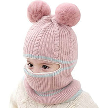 Load image into Gallery viewer, Toddler Fleece Lined Winter Bear Hat
