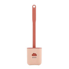Load image into Gallery viewer, Toilet Brush Holder Sets Wall Hanging Household Floor Standing Soft Bristle Head Bathroom Cleaning Accessories Toilet Brush Set, Silicone Toilet Brush with Holder Wall Mounted With Toilet Bowl Brush And Holder Bendable Brush Head Holder Quickly Drying
