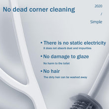 Load image into Gallery viewer, Toilet Brush Holder Sets Wall Hanging Household Floor Standing Soft Bristle Head Bathroom Cleaning Accessories Toilet Brush Set, Silicone Toilet Brush with Holder Wall Mounted With Toilet Bowl Brush And Holder Bendable Brush Head Holder Quickly Drying
