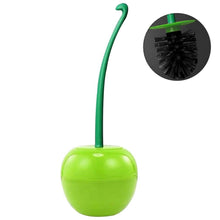 Load image into Gallery viewer, Toilet brush New Lovely Cherry Shape Lavatory Brush Toilet Brush Holder Set Toilet Cherry Shape Toilet Brush Standing Toilet Brush Set Compact Household Bathroom Cherry Toilet Brush

