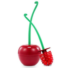 Load image into Gallery viewer, Toilet brush New Lovely Cherry Shape Lavatory Brush Toilet Brush Holder Set Toilet Cherry Shape Toilet Brush Standing Toilet Brush Set Compact Household Bathroom Cherry Toilet Brush
