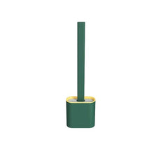 将图片加载到图库查看器，Toilet Brush Toilet Holder Set For Bathroom Flexible Soft Bristles Brushes With Drying Holder Set Bathroom Accessories Toilet Brush Set, Silicone Toilet Brush With Holder Wall Mounted With Toilet Bowl Brush And Holder Bendable Brush Head Holder Quickly
