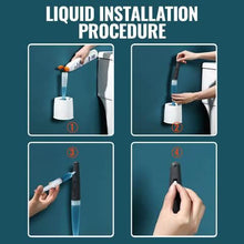 Load image into Gallery viewer, Toilet Brush with Toilet Cleaner Dispenser Easily Clean Dead Corner Bathroom Cleaning Accessories Toilet Brush With Holder Set Toilet Bowl Cleaner Brush With Soap Dispense
