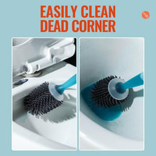 Load image into Gallery viewer, Toilet Brush with Toilet Cleaner Dispenser Easily Clean Dead Corner Bathroom Cleaning Accessories Toilet Brush With Holder Set Toilet Bowl Cleaner Brush With Soap Dispense
