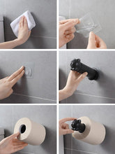 Load image into Gallery viewer, Toilet Paper Holder Cat Kitchen Roll Holder Adhesive Wall Towel Rack Creative Bathroom Tissue Hanger Paper Towel Holder Toliet Paper Holder
