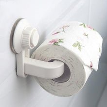 Load image into Gallery viewer, Toilet Paper Holder Super Storage Suction Cup Wall Mount Removable Rack Suction Cup Toilet Paper Holder  Wall Mount Plastic Tissue Roll Dispenser For Bathroom And Kitchen
