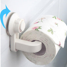 Load image into Gallery viewer, Toilet Paper Holder Super Storage Suction Cup Wall Mount Removable Rack Suction Cup Toilet Paper Holder  Wall Mount Plastic Tissue Roll Dispenser For Bathroom And Kitchen
