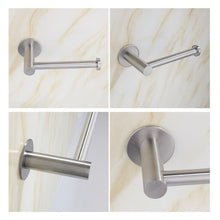 将图片加载到图库查看器，Toilet Wall Mount Toilet Paper Holder Stainless Steel Bathroom Kitchen Roll Paper Accessory Tissue Towel Accessories Holders  Tissue Roll Holders Dispenser And Hangers Wall Mounted For Bathroom  Kitchen Stainless Steel
