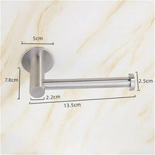 将图片加载到图库查看器，Toilet Wall Mount Toilet Paper Holder Stainless Steel Bathroom Kitchen Roll Paper Accessory Tissue Towel Accessories Holders  Tissue Roll Holders Dispenser And Hangers Wall Mounted For Bathroom  Kitchen Stainless Steel
