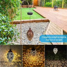 Load image into Gallery viewer, Tomshine Solar Lantern LED Moroccan Garden Lights Metal Lamp Waterproof
