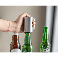将图片加载到图库查看器，Automatic Beer Bottle Opener Magnet Beer Opener Stainless Steel Push Down Opener Wine Beer Soda Cap Opener Kitchen Accessories
